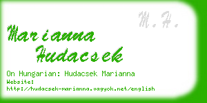 marianna hudacsek business card